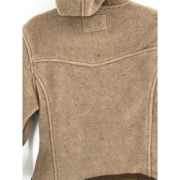 Outback Trading Women's Small Light Brown Fleece Jacket Horses Embroidery Full Z - Picture 8 of 10